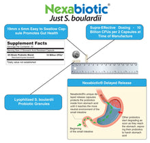 DrFormulas Nexabiotic Saccharomyces Boulardii Probiotics 10 Billion CFUs (Just S boulardii), 60 Stomach Acid Resistant Capsules