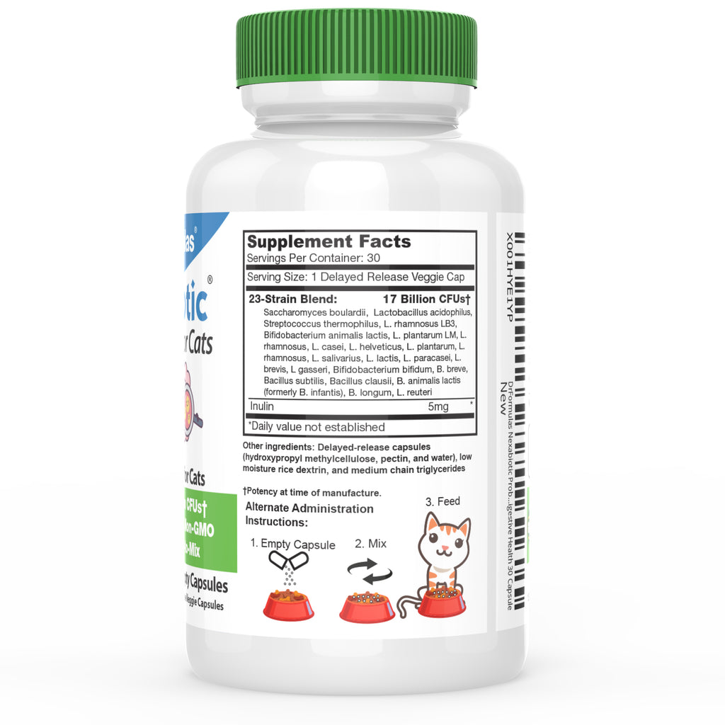 DrFormulas Best Probiotics for Cats Best Diarrhea Treatment for Cats