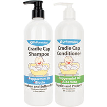 DrFormulas Cradle Cap Shampoo + Conditioner Set with Avocado and Peppermint Oil for Babies, Kids, and Infants