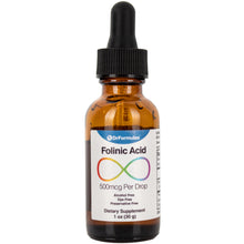Folinic Acid Drops for Kids, 500mcg Folinic Acid per Drop, 1 oz Dropper Bottle