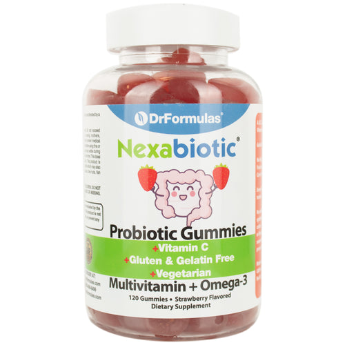 Nexabiotic Multivitamin Probiotic Gummies with Omega-3 for Kids and Adults