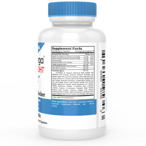HairOmega DHT Blocker Original 33-Ingredient Formula without Biotin, B Vitamins and Iodine