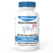 DrFormulas DHT Blocker for Men and Women | HairOmega Advanced Hair Growth Supplements, 45 Day Supply