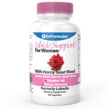 DrFormulas™ Libido Booster for Women | Horny Goat Weed Extract, 60 Capsules (formerly Lubedia)