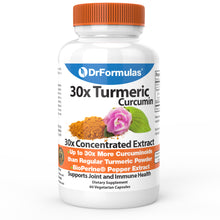 DrFormulas 30x Turmeric Curcumin | 30x Concentrated Anti Inflammatory Supplement, 60 Capsules