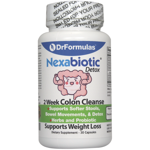 DrFormulas Nexabiotic Colon Cleanse for Quick Weight Loss and Detox | Probiotics & Psyllium Husk