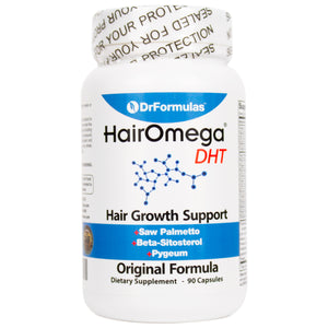 HairOmega DHT Blocker Original 33-Ingredient Formula without Biotin, B Vitamins and Iodine